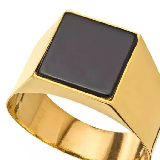 Anel Masculino Ouro 18K Black